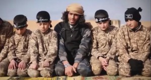 Picture of child ISIS fighters from PBS