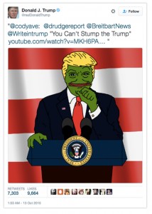 Pepe tweet by Donald Trump